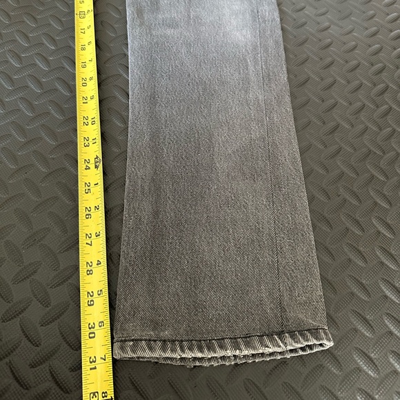 New Mens Levis Jeans Re/done Mens Jeans Gray Wash sz 30 with leather patch - Picture 9 of 10